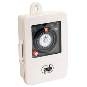 Timer mecánico de voltaje dual con gabinete KROSS-TM-VD-12A-G