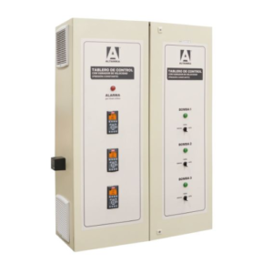 Tablero triples alternador-simultaneador con variador de frecuencia por motobomba  CVB-3B-20HP-T230